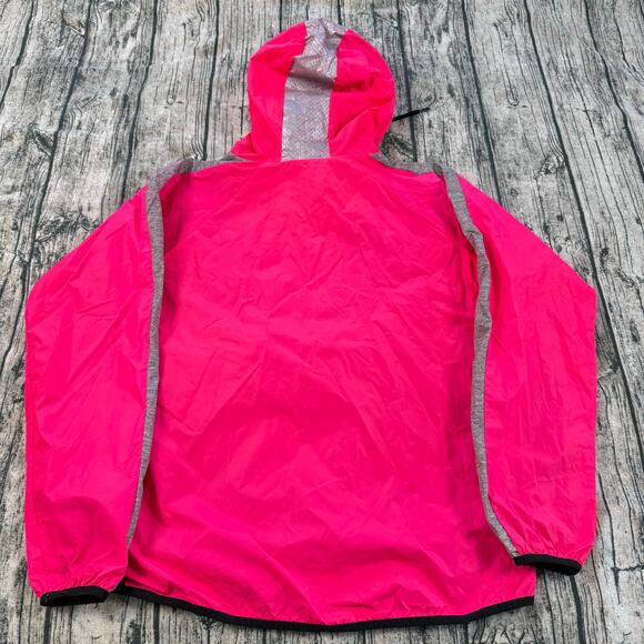 Victoria's Secret PINK Anorak Jacket M Hooded Windbreaker Coat 1/2 Zip - Picture 2 of 11